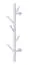 Porte-manteau Madina 45, couleur : blanc - Dimensions : 63 x 13 x 19 cm (h x l x p)