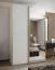 Penderie / Armoire à portes coulissantes / 245,5 x 150 x 64 cm / 2 portes coulissantes / Soft-Close / Miroir / 2 tringles à vêtements / Couleur : Blanc / 6 compartiments