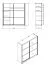 Armoire à portes coulissantes miroir | 2 portes | Chêne Artisan | 215,5 x 213 x 60 cm | 6 compartiments