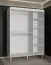 Armoire avec deux barres de penderie Jotunheimen 197, couleur : blanc - dimensions : 208 x 150,5 x 62 cm (h x l x p)