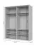 Armoire penderie portes vitrées Neiafu 67 | Éclairage intérieur LED | Kaschmir | 224 x 182 x 56 cm | Soft-Close