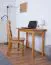 Table carré en pin massif | Finition aulne Junco 226C | 100 x 50 cm | Design moderne | Grande stabilité