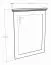 Grand miroir mural Cuenca 11 | Chêne / Blanc | 103 x 80 x 6 cm | Design moderne