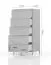 Commode Vaitele 15 | Anthracite brillant & Noyer | 123 x 60 x 45 cm | 5 tiroirs Soft Close
