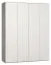 Armoire à portes battantes / armoire Bellaco 19, couleur : gris / blanc - Dimensions : 232 x 185 x 57 cm (H x L x P)