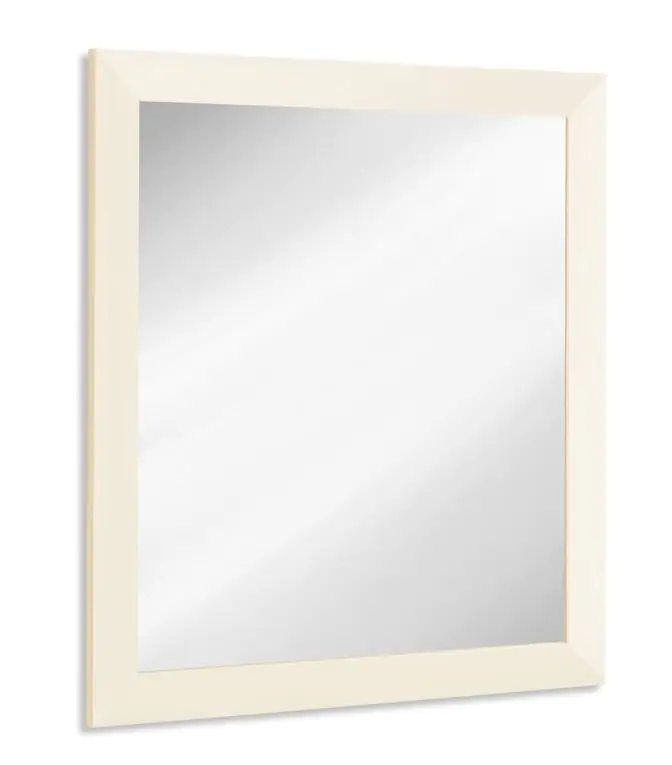 Miroir Baeza 12, couleur : crème - 70 x 65 x 2 cm (h x l x p)