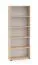 Étagère / Couleur : Chêne Lindberg / Système de fermeture Soft-Close / 5 compartiments / 79 x 34 x 203 cm / Pour le bureau et le télétravail / Finition haut de gamme