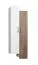 Meuble mural Bulolo 10 | Blanc & Noyer | 110 x 50 x 30 cm | Design moderne et pratique