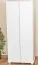 Chambre à coucher - Armoire Pin Bois véritable massif Blanc - Dimensions 195 x 84 x 59 cm Abbildung