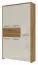 114 cm de large Armoire avec 5 portes, 12 casiers et 2 tiroirs | Couleur: Beige | Profondeur: 36 cm Abbildung