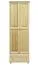 Armoire | 2 portes battantes | 1 tiroir | 1 casier | avec tringle à vêtements | 65 cm de large | Bois massif | Couleur: Naturel Abbildung