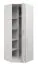 87 cm de large Armoire avec 1 porte | tringle à vêtements | Couleur: Blanc Abbildung