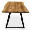 Table de salle à manger Taranaki 05, Chêne sauvage massif huilé - Dimensions : 240 x 100 cm (l x p)