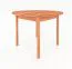 Table à manger ronde Wellsford 52 | Bois massif de hêtre cœur huilé | Ø 100 cm | Finition naturelle