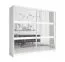 Armoire à portes coulissantes avec miroirs Almopia 01 | 2,3 m large | 2 tringles | 10 compartiments | Blanc | 215 x 230 x 62 cm