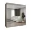 Armoire penderie Korab 142 | 4 portes miroir | cachemire | 2 m de large | Soft-Close | poignées couleur cachemireées