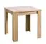 Table à manger carrée Cubi 01 | Chêne de Sonoma | Protection ABS | 75 x 80 x 80 cm | Design sobre