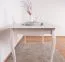 Table de salle à manger Bignona 19, Couleur : Pin blanc - 146 x 76 cm (l x p)