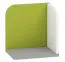 Étagère murale enfant Renton 16 | Platingrau/Blanc/Vert | 27 x 27 x 20 cm | Design moderne