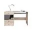 Bureau Chiny 09 pour chambre ado | Chêne / Gris | 76 x 125 x 55 cm | Design moderne et pratique