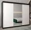 250 cm de large Armoire avec 10 casiers et 3 portes | Couleur: Blanc / Noir Abbildung