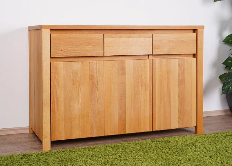 Commode Tasman 14 en bois de hêtre massif huilé - Dimensions : 77 x 115 x 45 cm (H x L x P)