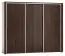 Armoire à portes coulissantes / armoire Aitape 38, couleur : chêne Sonoma foncé - Dimensions : 188 x 230 x 60 cm (H x L x P)