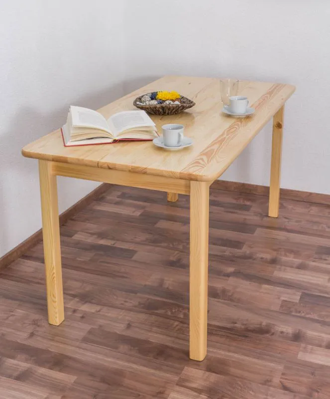 Table rectangulaire en pin massif naturel 001 | 150 x 75 cm | Design moderne et robuste