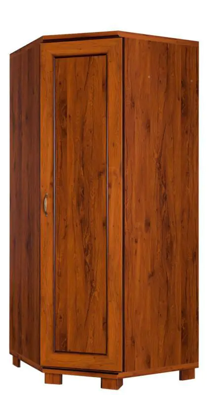 Chambre à coucher - Armoire d'angle, Couleur: Chêne Brun - 197 x 85 x 85 cm (H x L x P) Abbildung