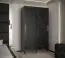 Armoire à portes coulissantes avec cinq compartiments Jotunheimen 28, couleur : noir - Dimensions : 208 x 120,5 x 62 cm (H x L x P)