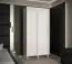Armoire classique à cinq compartiments Jotunheimen 61, couleur : blanc - dimensions : 208 x 100,5 x 62 cm (h x l x p)