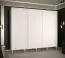 Grande armoire à portes coulissantes avec 10 compartiments Jotunheimen 71, couleur : blanc - Dimensions : 208 x 250,5 x 62 cm (H x L x P)