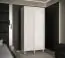 Armoire élégante à cinq compartiments Jotunheimen 121, couleur : blanc - dimensions : 208 x 100,5 x 62 cm (h x l x p)