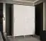 Armoire à portes coulissantes au design stylé Jotunheimen 125, couleur : blanc - Dimensions : 208 x 150,5 x 62 cm (H x L x P)