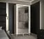Armoire à portes coulissantes avec cinq compartiments Jotunheimen 265, couleur : blanc - Dimensions : 208 x 100,5 x 62 cm (H x L x P)