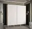 Armoire simple avec 10 compartiments Jotunheimen 141, Couleur : Blanc - Dimensions : 208 x 200,5 x 62 cm (h x l x p)