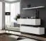 Deux meubles bas TV avec étagère murale Balestrand 337, couleur : blanc - dimensions : 110 x 130 x 30 cm (h x l x p), avec fonction Push-to-open