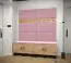 Elégant panneau mural Couleur : Rose - Dimensions : 42 x 42 x 4 cm (H x L x P)