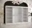 Armoire avec une porte miroir Balmenhorn 45, Couleur : Blanc mat - Dimensions : 200 x 250 x 62 cm (h x l x p), avec trois portes