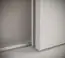 Armoire étroite au design moderne Jotunheimen 135, Couleur : Blanc - Dimensions : 208 x 120,5 x 62 cm (h x l x p)