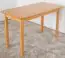 Table en pin massif couleur aulne Junco 227D (carré) - 120 x 60 cm (L x P)