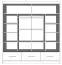 Armoire penderie portes coulissantes avec miroir | Noir & Gris | Lusatian 25 | 218 x 203 x 61 cm | 3 tiroirs, 12 compartiments