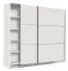 Penderie large à portes coulissantes Kule 07 | Blanc élégant | 2 tringles | 10 compartiments | 210 x 217 x 62,5 cm