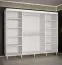 Armoire avec suffisamment d'espace de rangement Jotunheimen 203, couleur : blanc - dimensions : 208 x 250,5 x 62 cm (h x l x p)