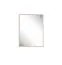 Miroir sobre pour entrée Creola 05 / Couleur : Cachemire / Dimensions : 50 x 2 x 66 cm / Protections d'angle en ABS
