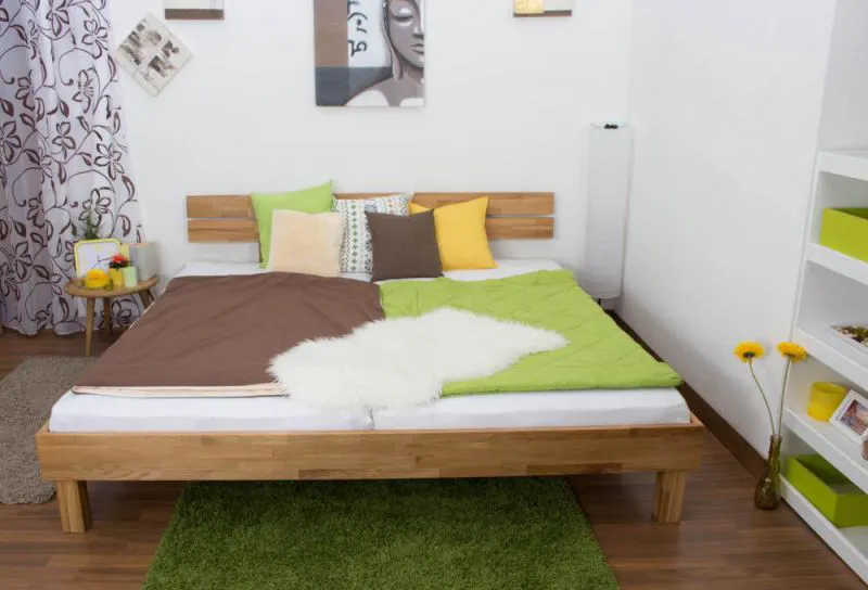 Chêne Cadre de lit 200 x 200 cm huilé Abbildung