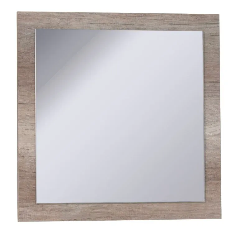 Set de 3 miroirs "Kimolos" | Design moderne en chêne Canyon | 60 x 60 x 3 cm