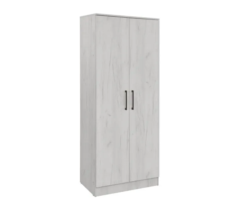 Armoire penderie Sidonia 03 | Chêne blanc | 200 x 82 x 53 cm | Design moderne et pratique