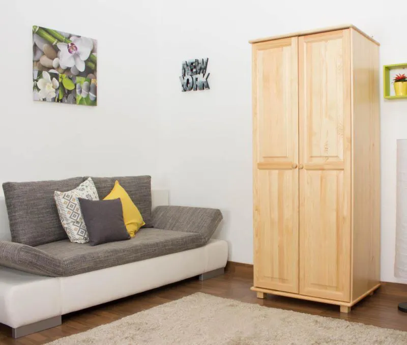 Armoire 2-portes, Couleur: Naturel 190x90x60 cm Abbildung