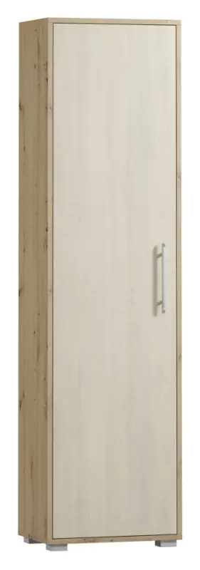 Armoire Curug 15, Couleur : Chêne / Hêtre clair - Dimensions : 188 x 50 x 34 cm (H x L x P)